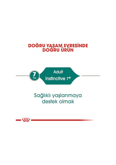 Royal Canin Instinctive +7 Yaş Gravy Pouch Yetişkin Kedi Yaş Maması 12 x 85 G