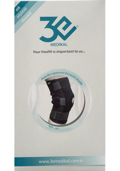 3E Fleksible Balenli Patella Ve Ligament Destekli Dizlik