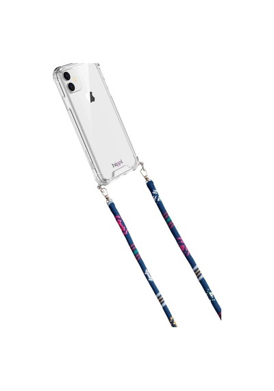 Hippi Pimenta Renkli İpli Boyun Askılı Kumaş Telefon Askısı - 110 Cm