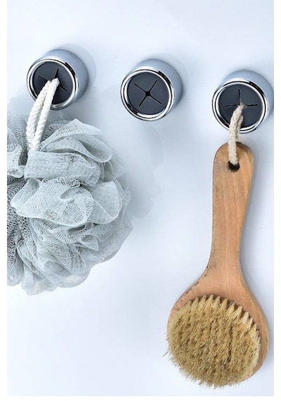 Çok Amaçlı Pratik Tak Çek Güçlü Askılık Banyo Lif Askısı Mutfak Bez Askı Havlu Askı Gümüş