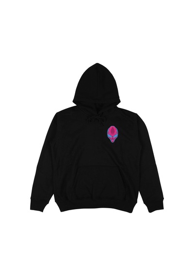 Tarzsokak Alien Siyah Oversize Unisex Kapüşonlu Sweatshirt Hoodie