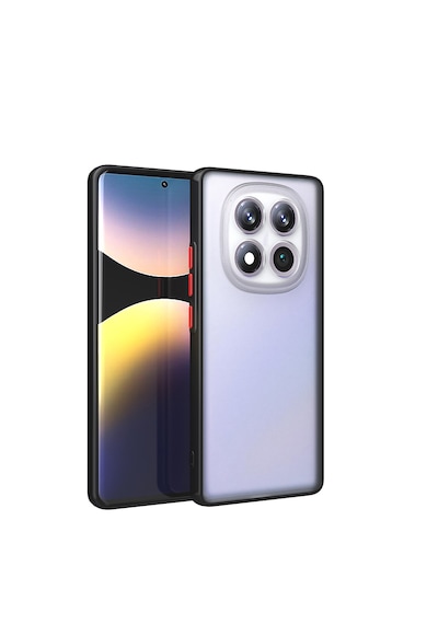 Xiaomi Redmi Note 14 Pro 4g Kılıf Mat Renkli Tuşlu Silikon Koruma