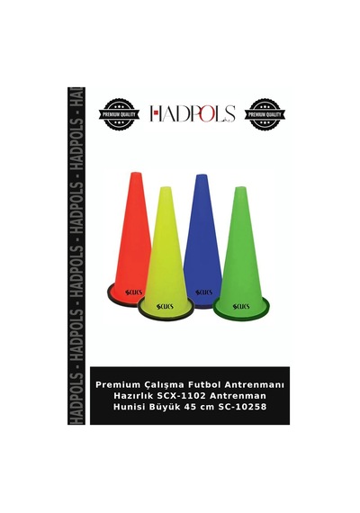 Premium Çalışma Futbol Antrenmanı Hazırlık Scx-1102 Antrenman Hunisi Büyük 45 Cm Sc-10258 Çok Renkli
