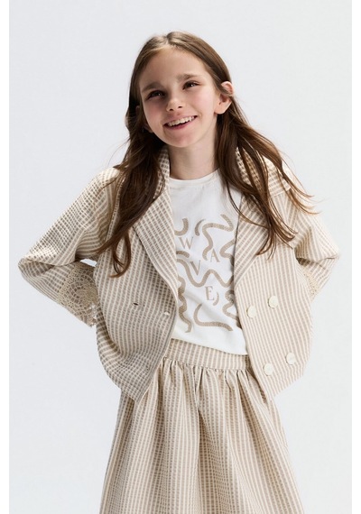 Xo Kids Kız Çocuk Ceket 8-14 Yaş 31301 Vizon