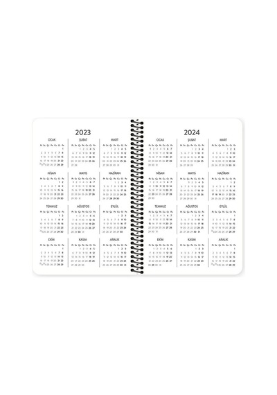 Hisli Şeyler 2023 13 X 19.5 Cm Haftalık Ajanda - Gidelim Buralardan