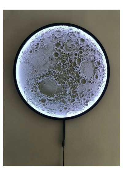 Led Işıklı Moon Lamp Ay Beyaz