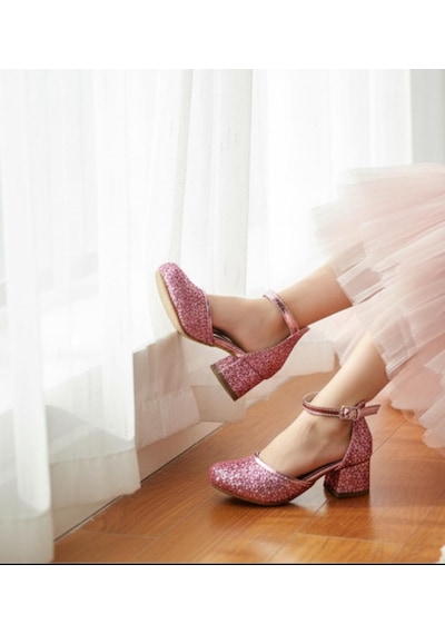 Ga&La Gala Simli Kız Çocuk Topuklu Ayk. Pembe