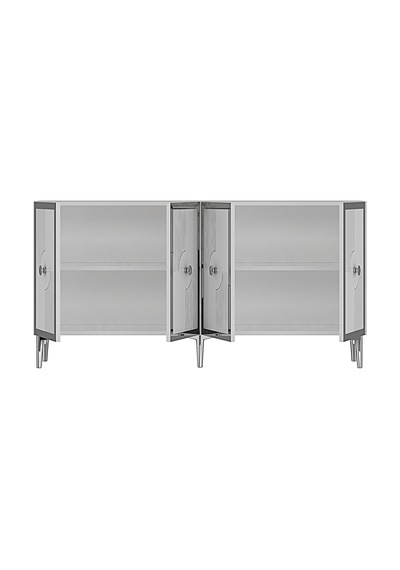 Ka1526bts Pega Konsol Ve Tv Sehpası Beyaz-traverten-silver 150cm