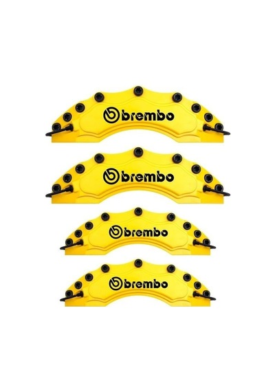 Kia Rio Uyumlu Brembo Sarı Kaliper Kapağı 4 Parça Ön Arka Set