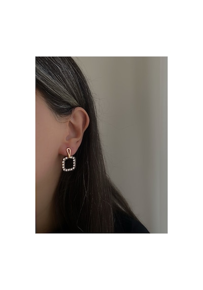 Çelik Rose Gold Işıltılı Incili Rhapsody Küpe -kararma Yapmaz Rose Çok Renkli Tek Ebat Çelik Pembe
