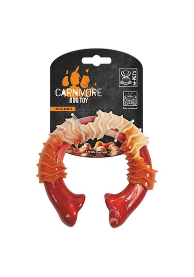M-pets Carnivore Ring Bone Pastırma Aromalı Kemik Köpek Oyuncağı Large 14x13,7x4,1 Cm 244-50121.02