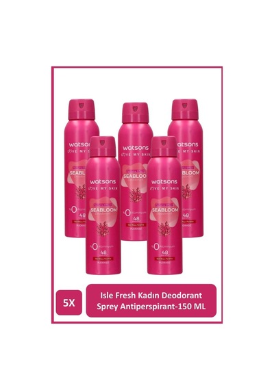 Watsons Seabloom Deodorant Sprey Kadın Pudrasız 5 150 Ml