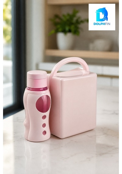 Mavi Suluklu Beslenme Kabı Seti 750 Ml + 850 Ml