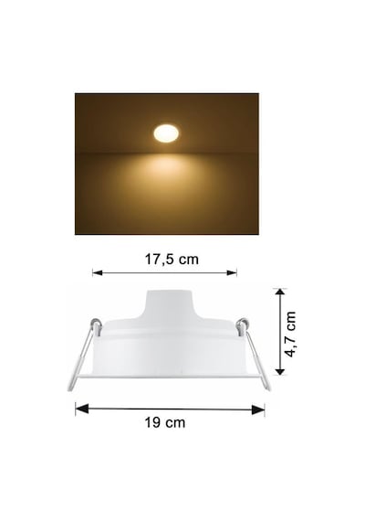 Philips Meson 20w Led Panel 3000k Sarı 17,5 Cm Mağaza Spot Armatür