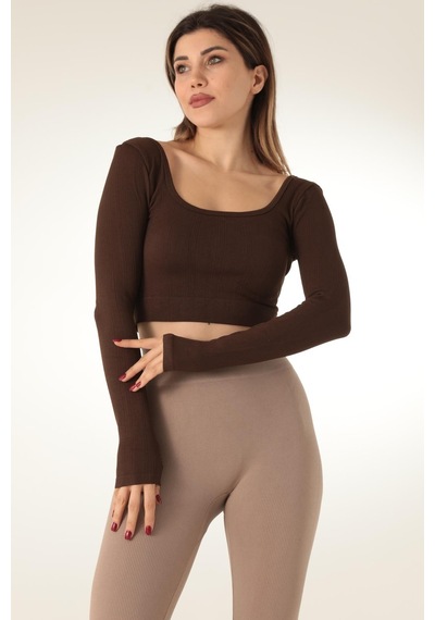 Doremi Seamless Straplez Uzun Kollu Fitilli Büstiyer 001