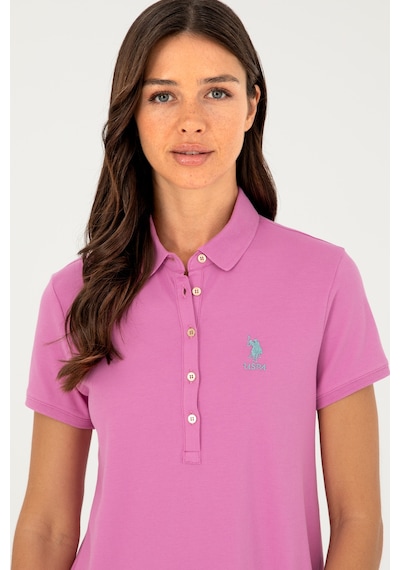 U.S. Polo Assn. Kadın Pembe Polo Yaka Mini Boy Örme Elbise 50280038-VR037 U.S. Polo Assn. Kadın Pembe Polo Yaka Mini Boy Örme Elbise 50280038-VR037