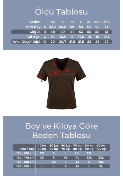 Goffra Kadın Vision V Yaka Premium Kalite Yoğun Dokulu Pamuklu T-shirt Kahverengi W102-r0220-07 Goffra Kadın Vision V Yaka Premium Kalite Yoğun Dokulu Pamuklu T-shirt Kahverengi W102-r0220-07
