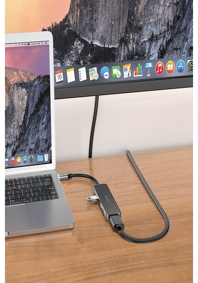 Qpen Hb24 6in1 Type-c Usb Sd Kart Hub Dönüştürücü
