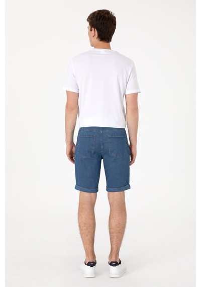 U.s. Polo Assn. Erkek Mavi Şort Jean 50304349-dn0022 Mavi