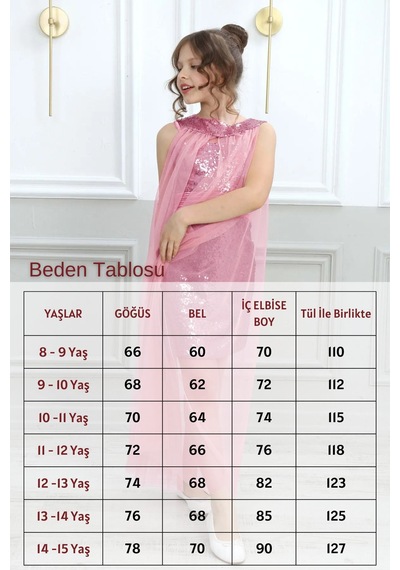 Asortix Kız Çocuk Pul Payet Abiye Elbise Balo Gece Mezuniyet Elbisesi Kıyafet Koyu Pembe Asortix Kız Çocuk Pul Payet Abiye Elbise Balo Gece Mezuniyet Elbisesi Kıyafet Koyu Pembe