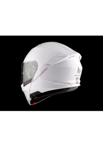 Mt Helmets Genesis SV A2 Çene Açılır Kask Parlak Beyaz