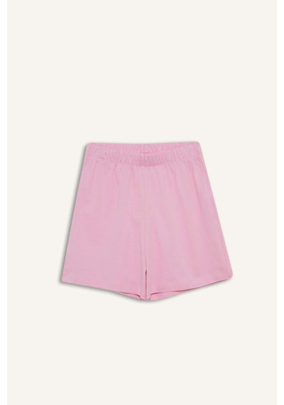 Defacto Kız Çocuk Pijama Takımı Baskılı Kısa Kollu Üst Beli Lastikli Şort E0665a825hser85 Ekru