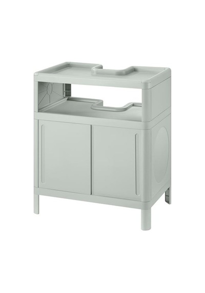 Ikea Ivösjön Lavabo Dolabı, Yeşil, 50x33x57 Cm, 2 Kapaklı Ikea Ivösjön Lavabo Dolabı, Yeşil, 50x33x57 Cm, 2 Kapaklı