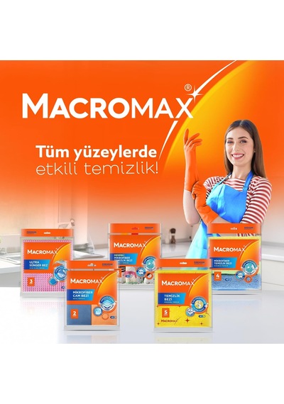 Rengarenk Rulo Mutfak Banyo Temizlik Bezi 9'lu Kolay Kullanım Belirtilmemiş