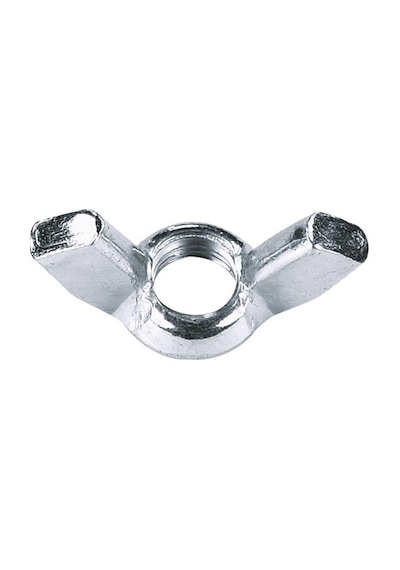 Kelebek Somun Metrik 4mm 50 Adet Kaplamalı Beyaz