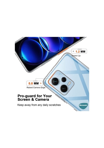 Xiaomi Redmi Note 12 İçin Kılıf Transparent Soft Şeffaf Redmi Note 12 İle Uyumlu Kılıf - Şeffaf