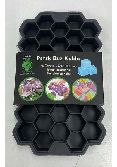 34lü Plast Petek Buz Kalıbı Silikon Diğer