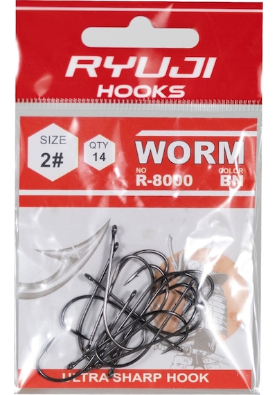 Ryuji R-8000 Worm Black Nickel İğne 3-0 3-0