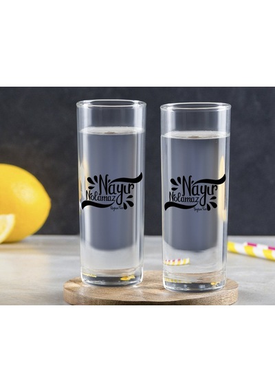 Kişiye Özel Renkli Baskılı Yeşilçam Replikleri Nayır Nolamaz Tasarımlı İkili Vodka Bardağı-1 Yeşil