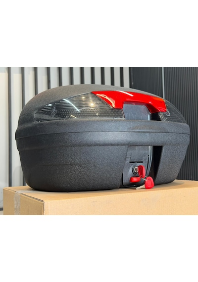 Motosiklet Arka Çanta 46 Litre Motorsiklet Kurye Çantası Siyah Renk