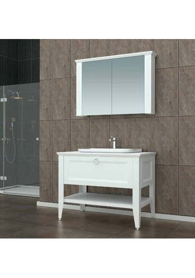 Evros Lavin 90 Cm Banyo Dolabı Beyaz