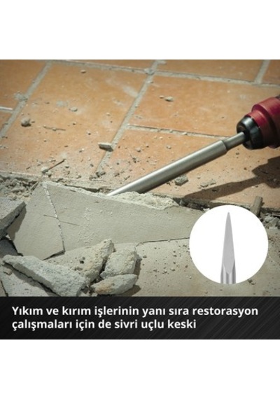 3 Parça Sds Plus Keski Seti 250 Mm İle Yüksek Dayanıklılık