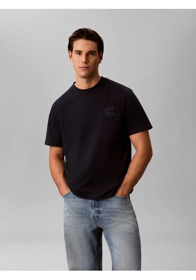 Calvin Klein Ss 30s Jersey Easy M, Cef Siyah Erkek T-shirt