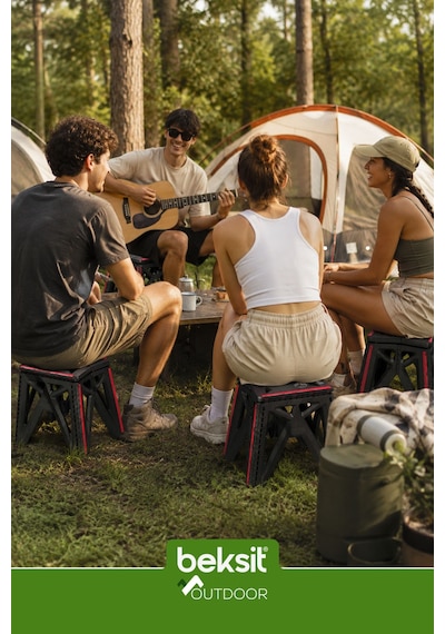 Outdoor Herkül M Katlanır Reflektörlü Tabure Antrasit Antrasit Antrasit