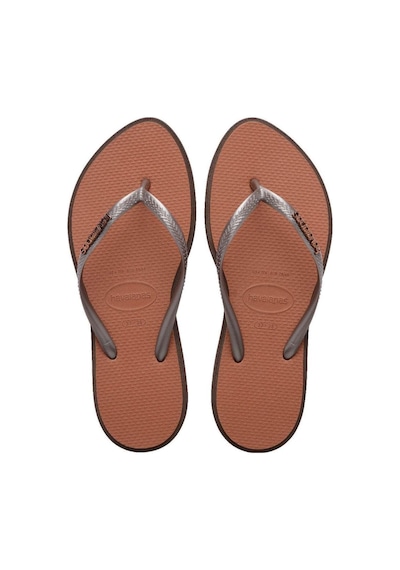 Havaianas Slim Point Dark Brown Kadın Terlik-4796 Kahverengi