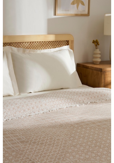 Kaşmir Home Favlo Çift Kişilik Jakar Muslin Pike Bej Bej
