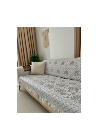 %100 Pamuk Koltuk Örtüsü Oturma Ve Sırt Kısmını Kaplayan Koruyucu Örtü 180 X 220 453154163512 Kahverengi