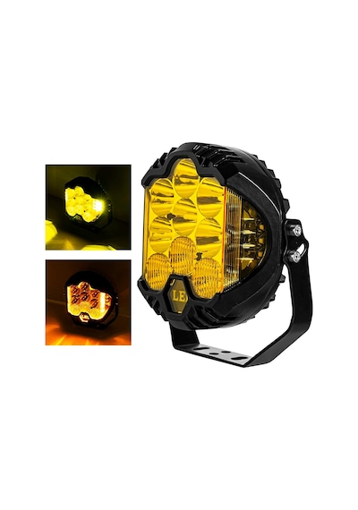 BALP Offroad Projektör Shooter Led Lamba 1 Adet 7 Inç Turuncu Baj