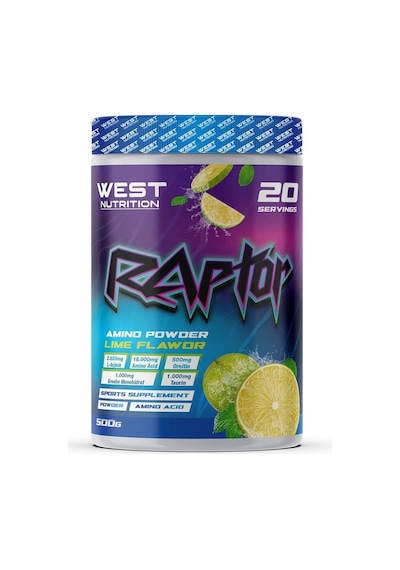 West Nutrition Hediye - Raptor Amino Asit Toz 500 gr 20 Servis