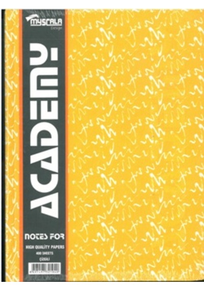Defter 400 Yap.ciltli 20x28 Sert Kap.çizgili Özkan Sarı Desenli