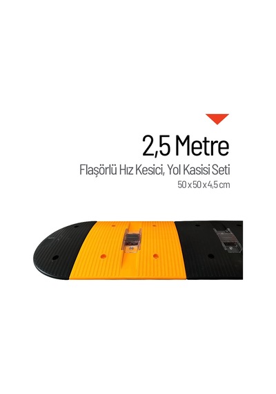 Flaşörlü Hız Kesici, Yol Kasisi 2,5 Metre-3483