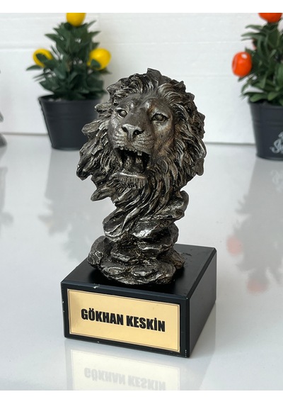 Aslan Kafa Biblo Ve Heykel Ofis Ve Ev İçin Şık Dekoratif Obje