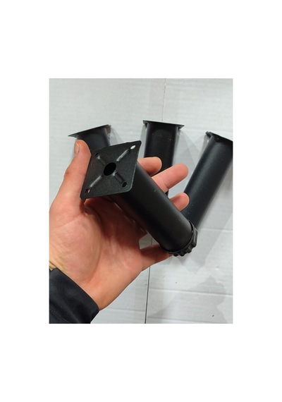 Gobit Ayarlanabilir Metal 15 Cm Siyah Mobilya Kanepe Koltuk Baza Yükseltici Destek Ayağı Ayakları. Siyah Siyah