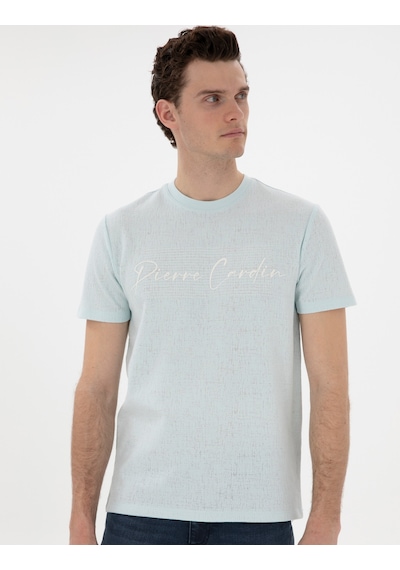 Pierre Cardin Erkek Su Yeşili Tişört 50302567-vr048 Su Yeşili