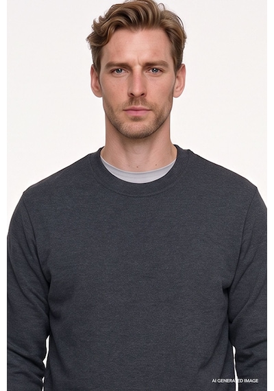 AC&Co / Altınyıldız Classics Erkek Antrasıt Melanj Standart Fit Normal Kesim 2 İplik Recycle Pamuklu Bisiklet Yaka Sweatshirt Antrasit Melanj AC&Co / Altınyıldız Classics Erkek Antrasıt Melanj Standart Fit Normal Kesim 2 İplik Recycle Pamuklu Bisiklet Yaka Sweatshirt Antrasit Melanj