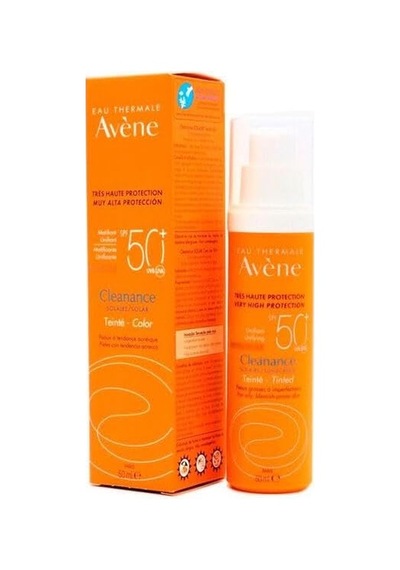 Eau Thermale Avene Cleanance Spf 50+ Yağlı Ve Akneye Eğilimli Ciltler İçin Yüksek Korumalı Renkli Güneş Kremi 50 Ml